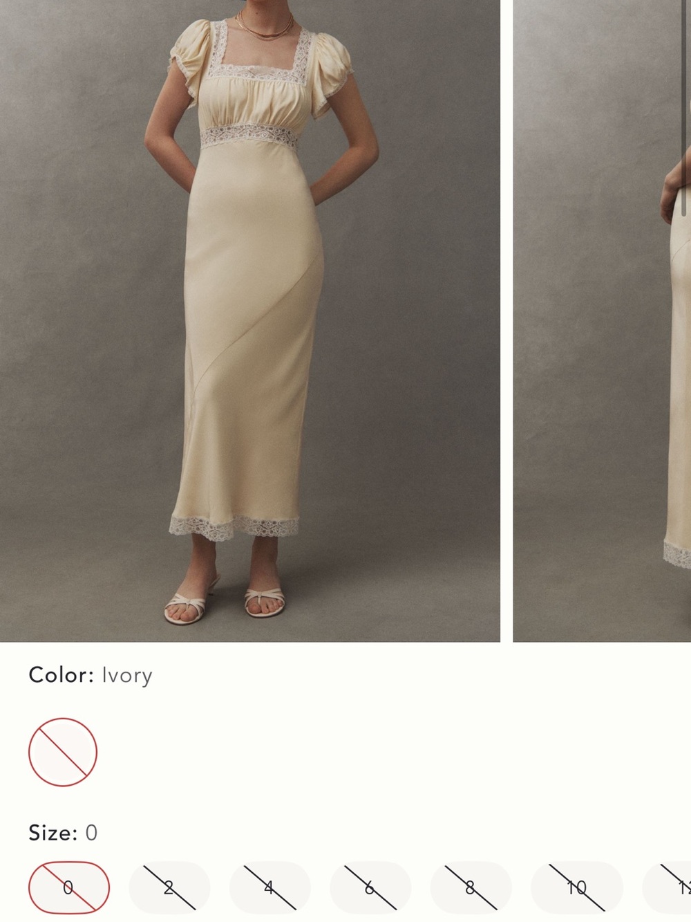 Reformation Clarisse Short-Sleeve Midi Dress